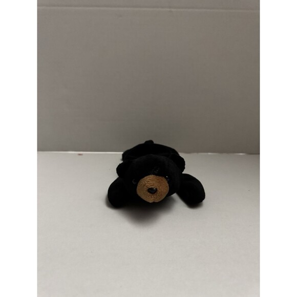 Ty Beanie Baby Blackie The Bear Plush Toy Tagless - Picture 2 of 5